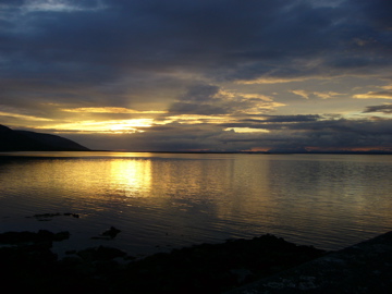 Ballyvaughan sunset over Galway Bay