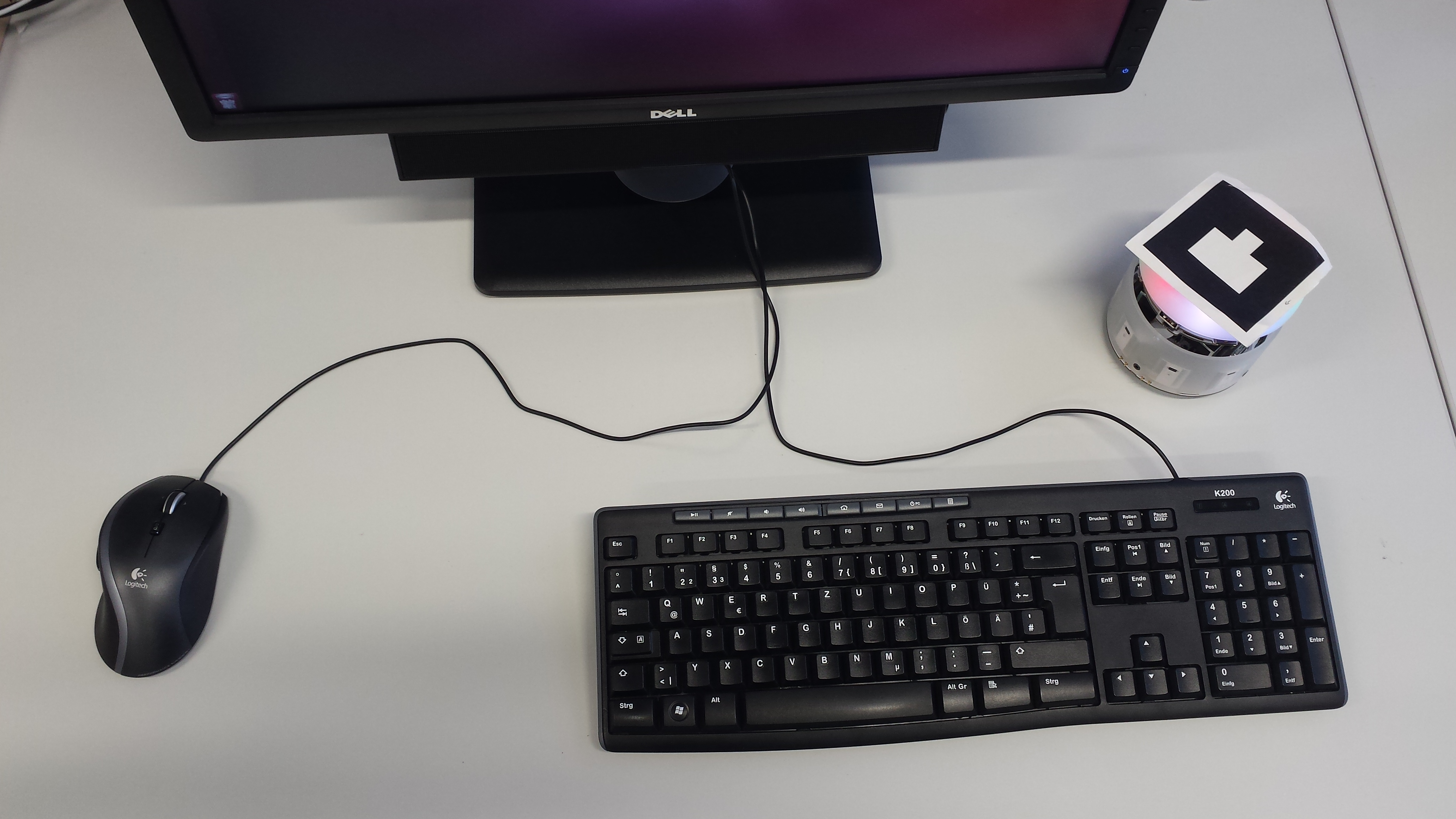 AMiRo on a working desk
